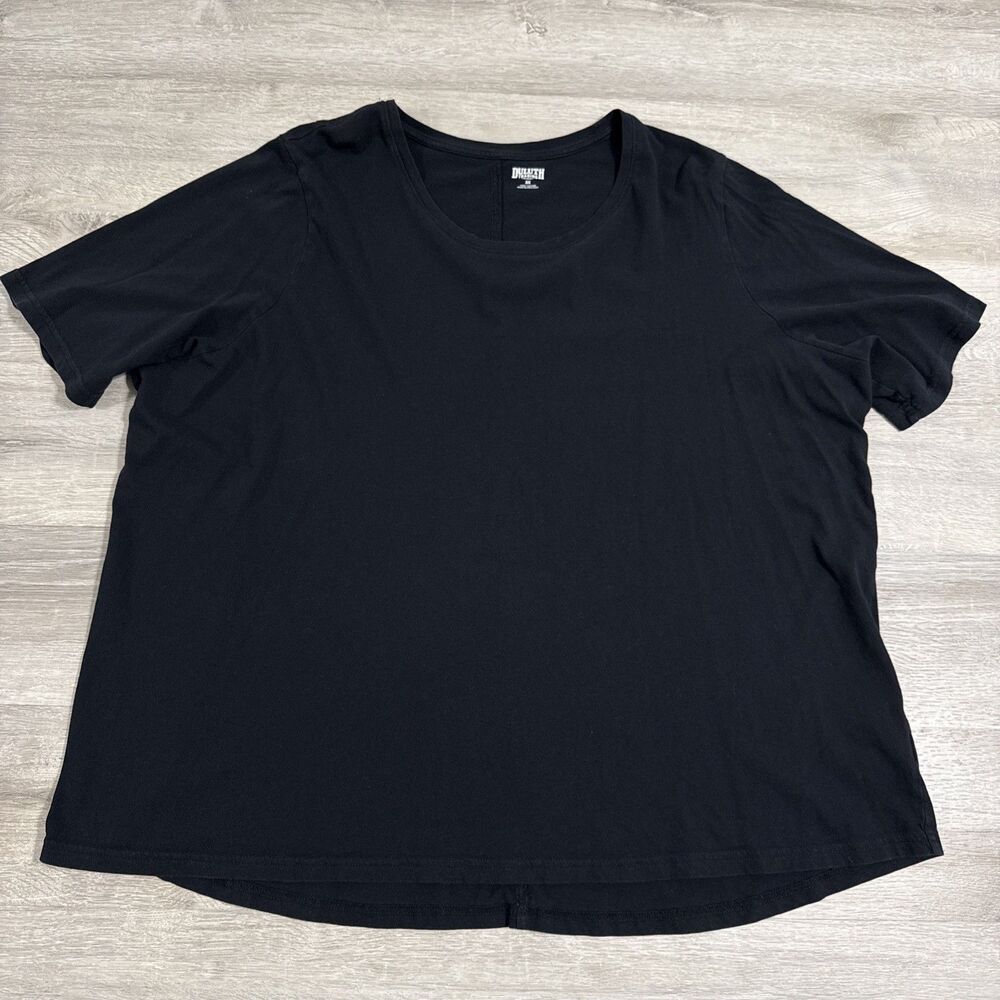 Duluth Trading Shirt Women’s 3X Black Scoop Neck Short Sleeve Tunic Top